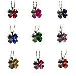 Ketting Klavertje vier in 9 kleuren