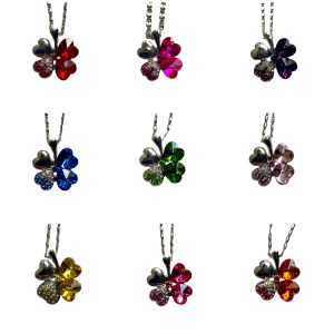 Ketting Klavertje vier in 9 kleuren Ketting Klavertje vier in 9 kleuren