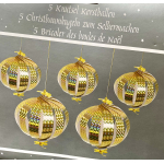 Kerstballen Knutselen Goudkleurig 5 stuks