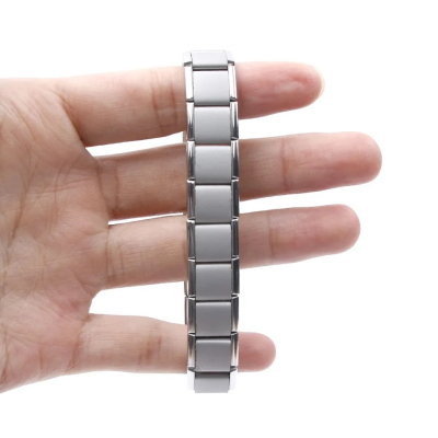 Armband Energy Magneet RVS met Hematiet