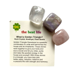 Gouden driehoek, Amethist, Rozenkwarts, Bergkristal