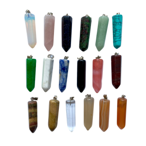 Edelsteen hanger pendule Groot in diverse edelsteensoorten Edelsteen hanger pendule Groot in diverse edelsteensoorten
