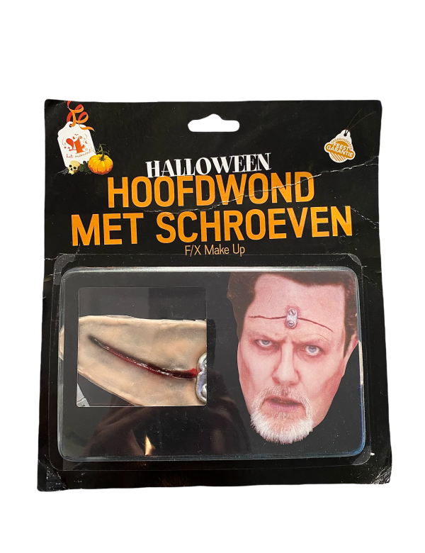 Halloween Hoofdwond met schroeven