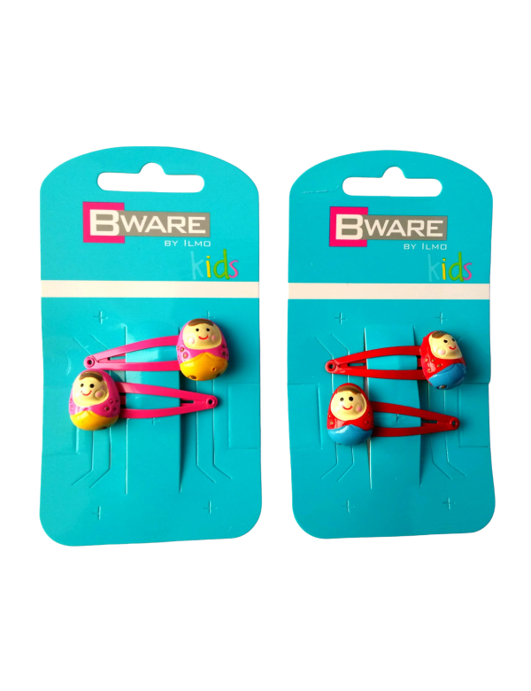 Bware kids Haarspeldjes Baboesjka 4 stuks