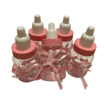 Baby flesje Roze met strik