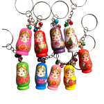 Sleutelhanger Matroesjka met belletjes