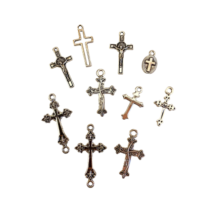 Bedeltjes Kruis 10 stuks 