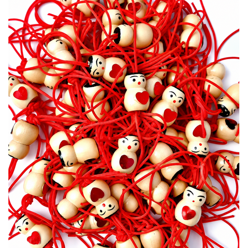 Gelukspoppetjes Liefde Hartje 10 stuks