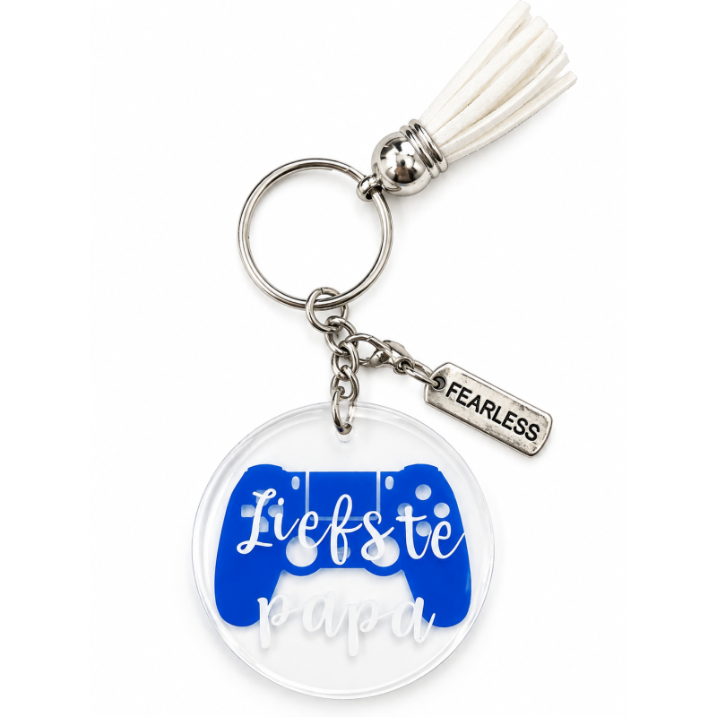 Sleutelhanger Handmade "Liefste Papa" Gamen