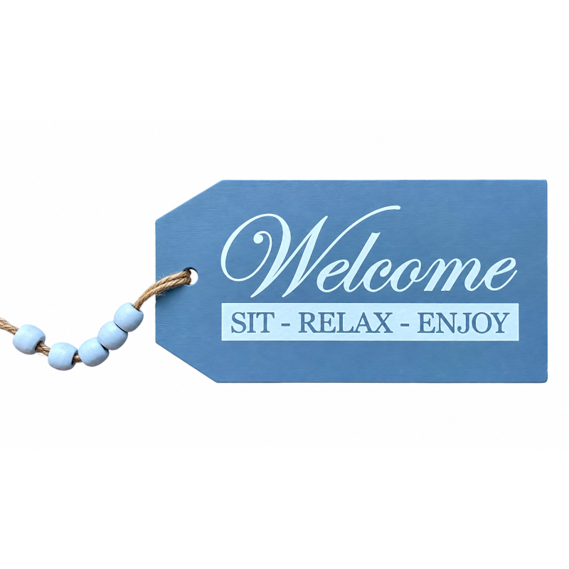 Tekst decoratie plankje Welcome
