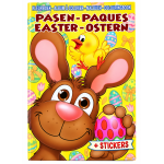 Pasen kleurboek, knutselboek met stickers