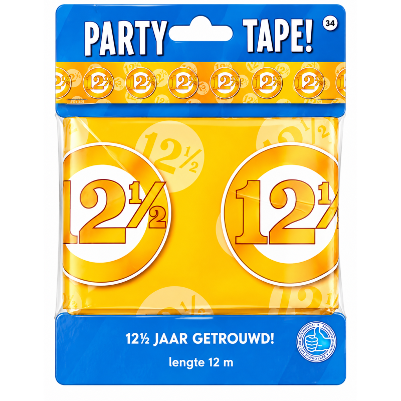 Party Tape 12,5 jaar getrouwd 12 meter