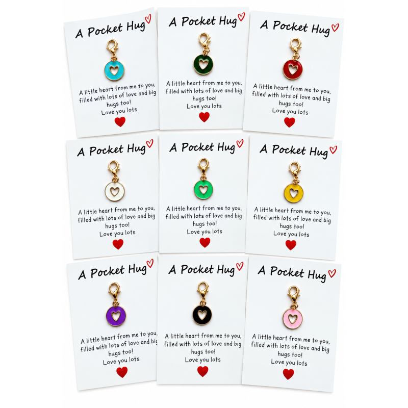 Pocket Hug met sleutelhanger Hartje