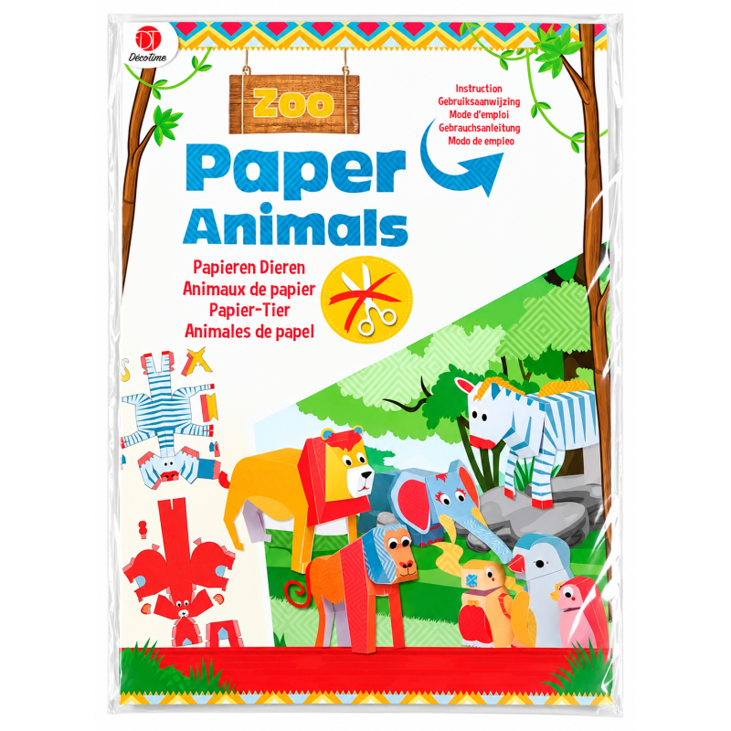 Decotime Paper Animals Dierentuin Knutselpakket