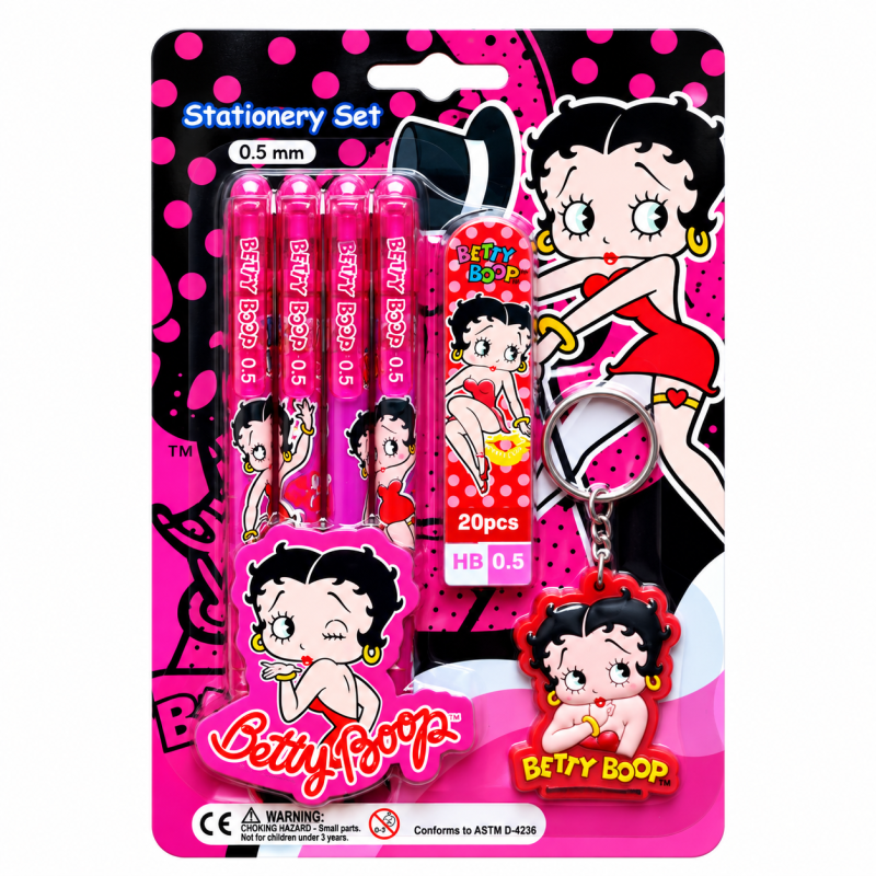 Betty Boop Stationairy set Roze