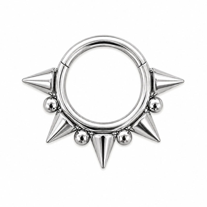 Daith Piercing Spikes Zilverkleurig 8x1.2