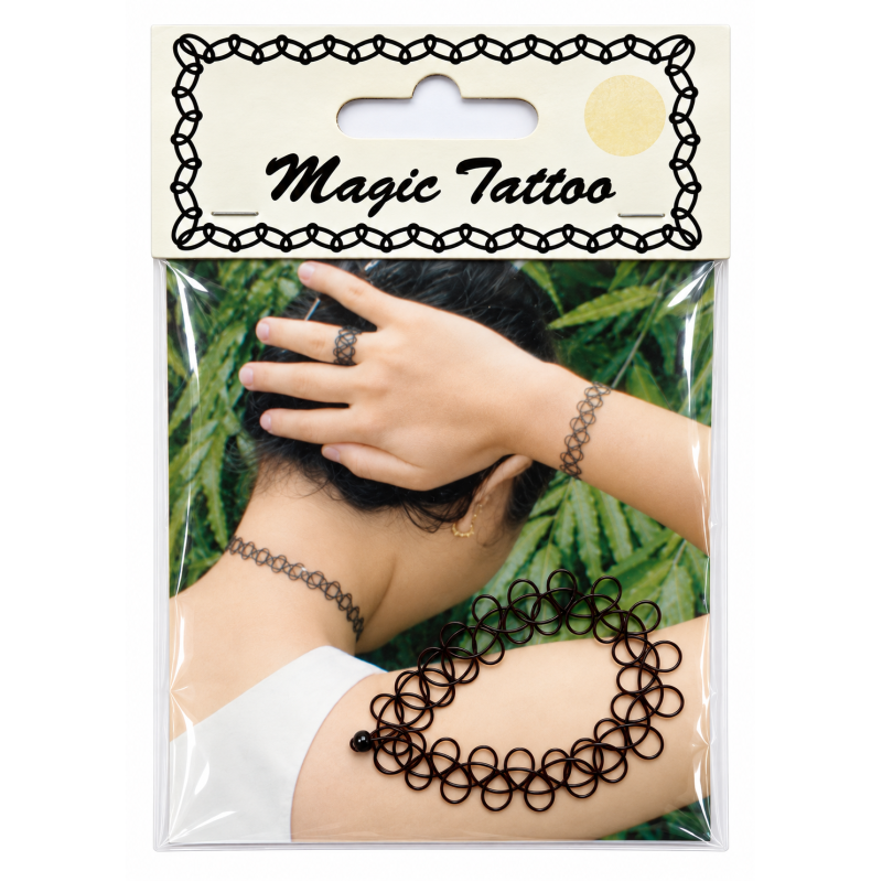 Magic Tattoo armband Zwart