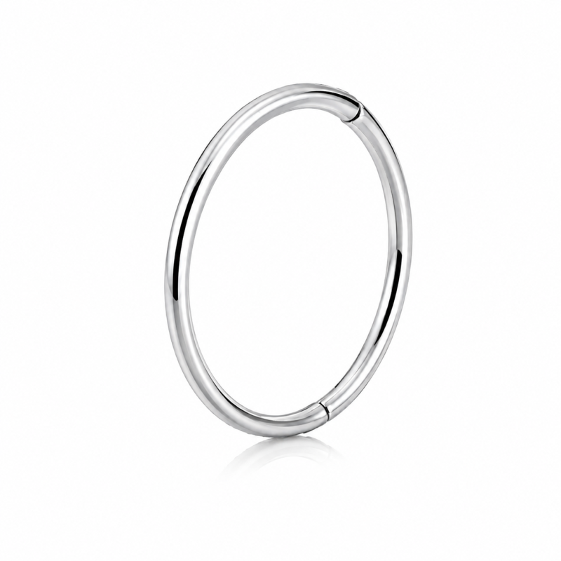 Neuspiercing Neusring glad Zilverkleurig