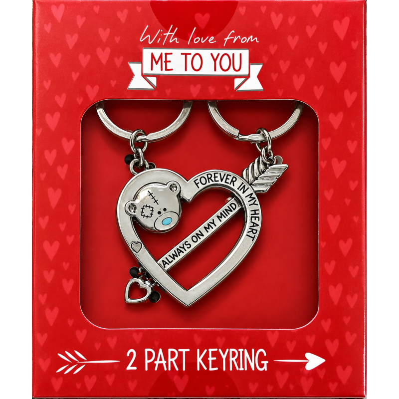 Set van 2 sleutelhangers With love from me to you
