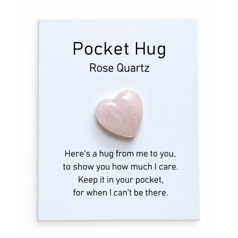 Pocket Hug Rozenkwarts Hart