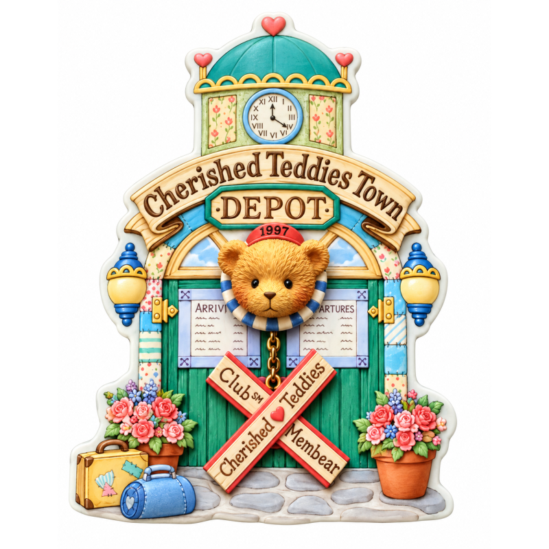 Cherished Teddies Town Depot Club Membear