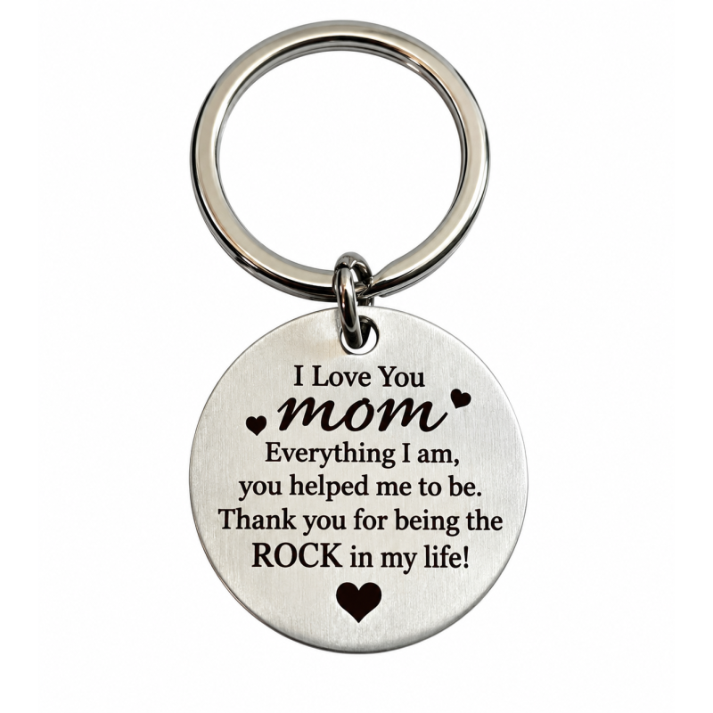 Sleutelhanger Moederdag "I love you mom"