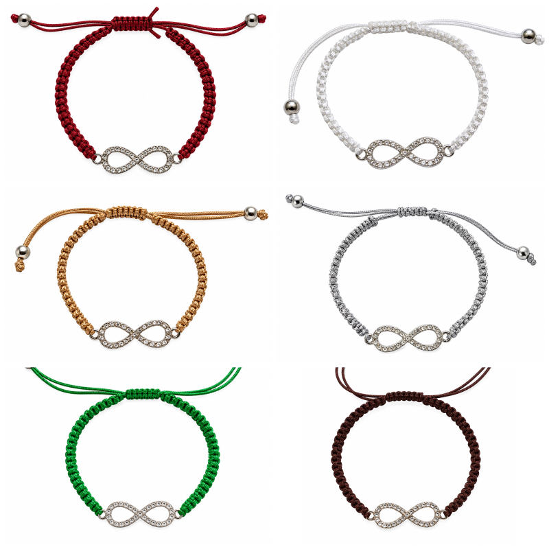Armbandje Lemniscaat in diverse kleuren