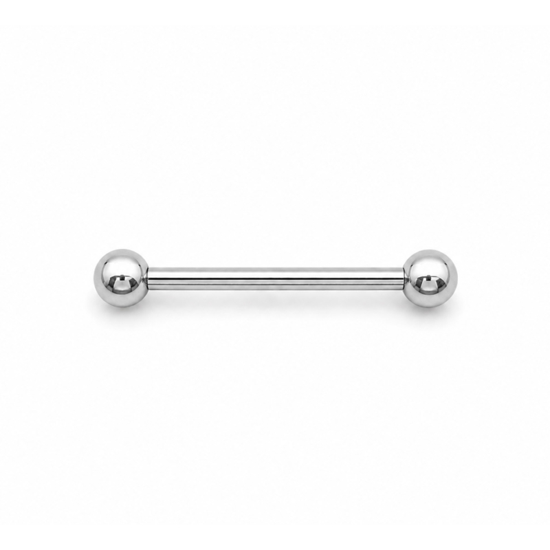 Tongpiercing Tepelpiercing Zilverkleurig 1.6x4