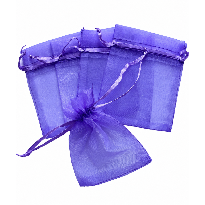 Organza zakje 8x10cm Licht Paars