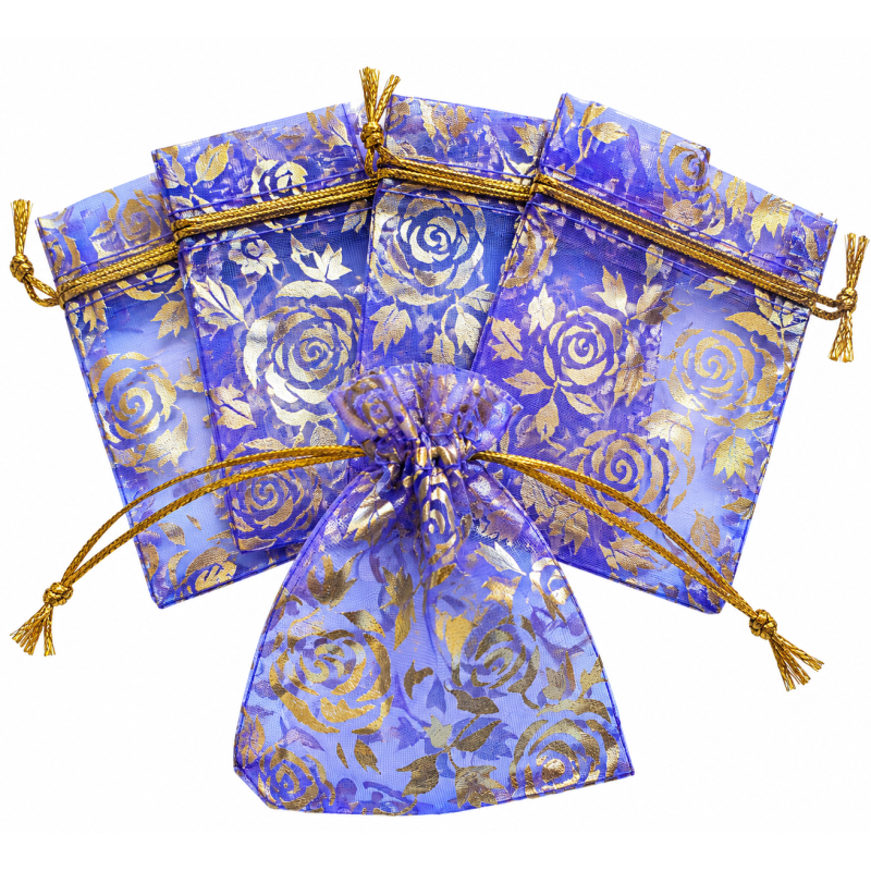 Organza zakje 7x9cm Rozen Paars