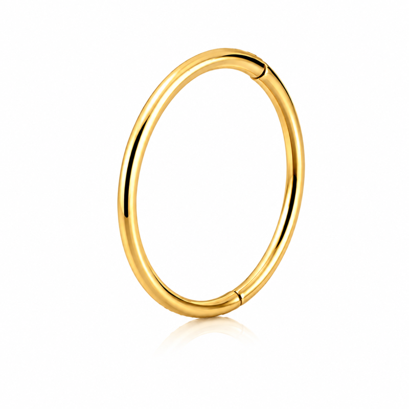 Neuspiercing Neusring glad Goudkleurig