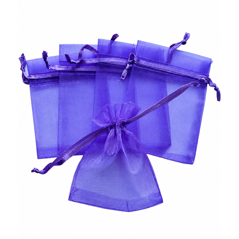 Organza zakje 7x9cm Lila