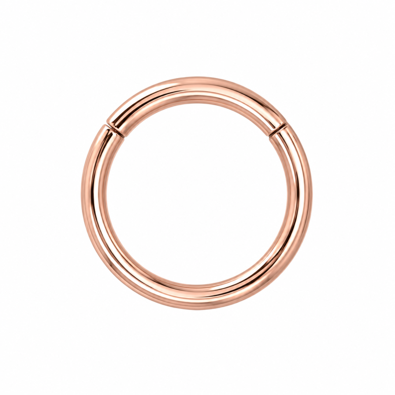 Piercing Ring glad Rose kleur 