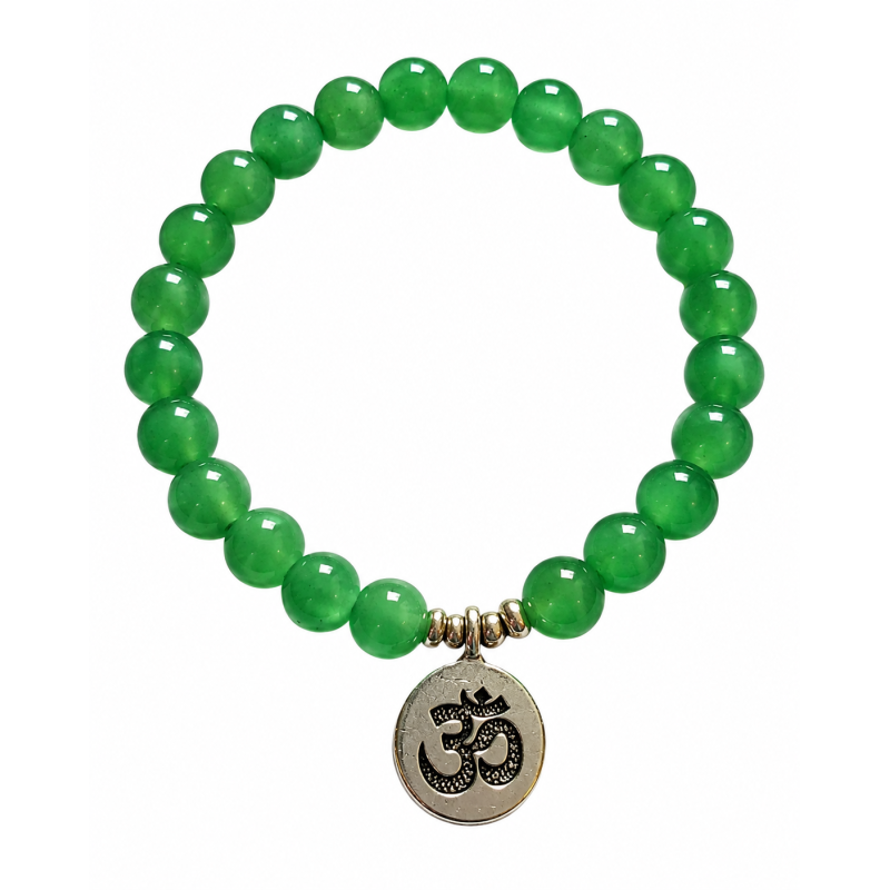 Armband met Ohm symbool van Aventurijn edelsteen