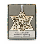 H&&H Inspirerende woorden hanger, Happy Birthday, Ster