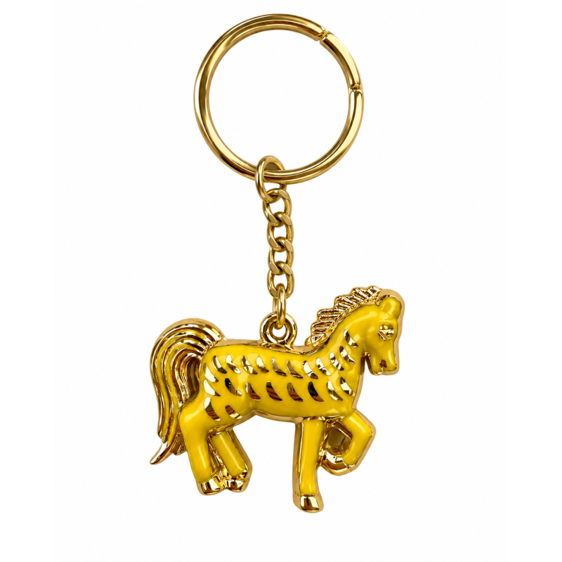 Sleutelhanger Paard Geel