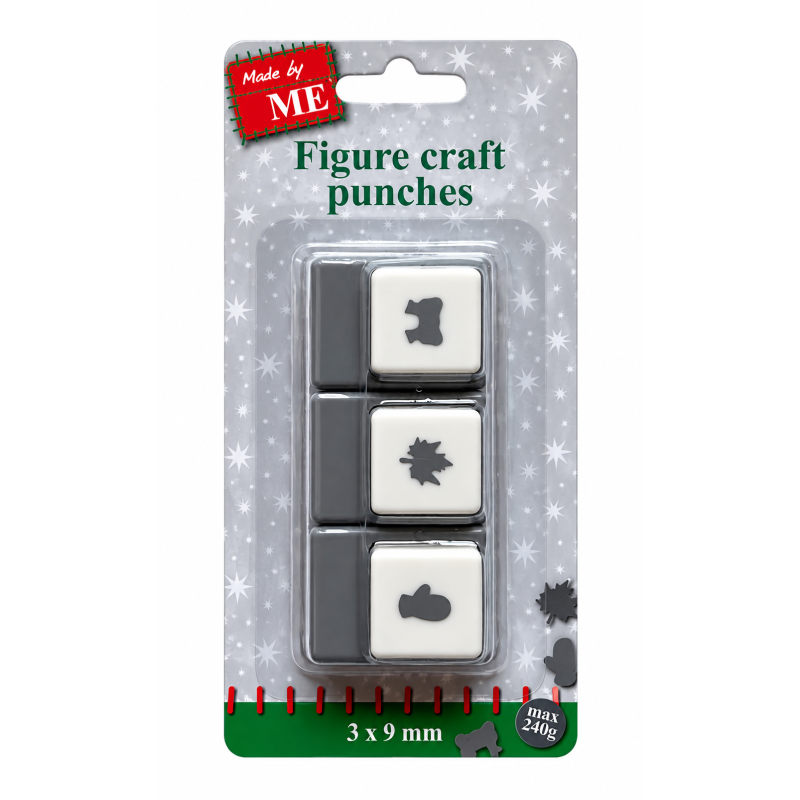 Set van 3 punchen Winter