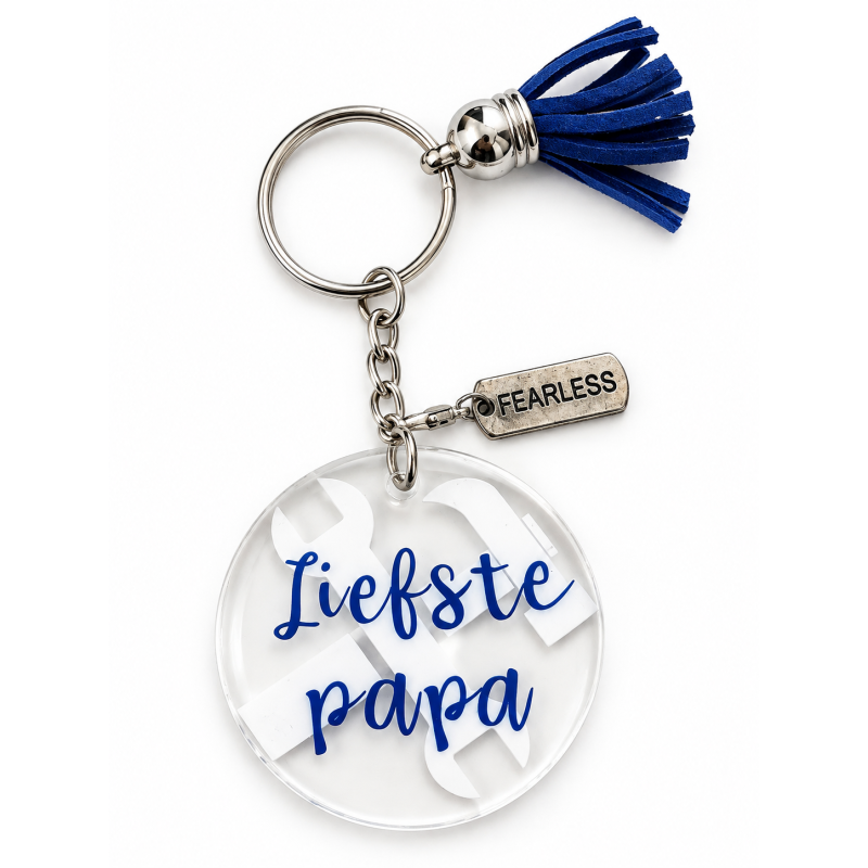 Sleutelhanger Handmade "Liefste Papa" Gereedschap