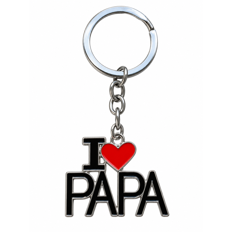 Sleutelhanger Vaderdag "I love Papa"