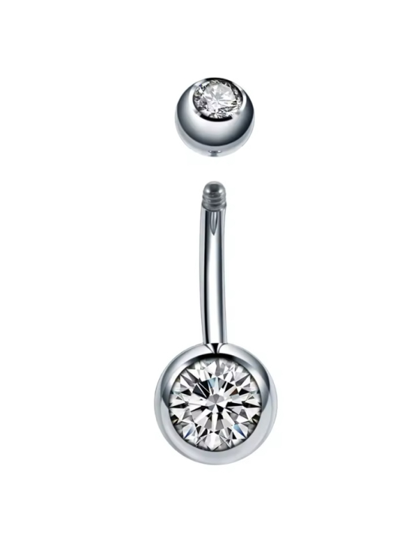 Navelpiercing Zilverkleurig 1.6x5