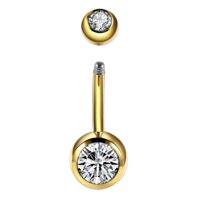 Navelpiercing Goudkleurig 1.6x5