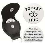 Pocket hug munt Sleutelhanger