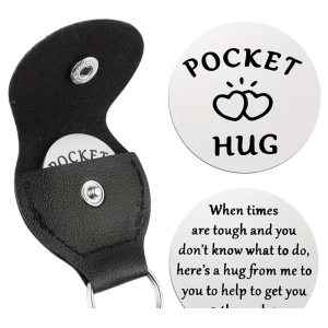 Pocket hug munt Sleutelhanger