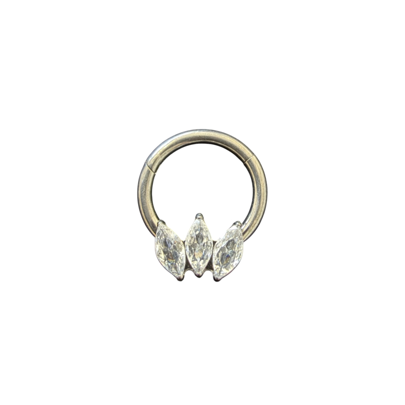 Daith Piercing met blaadjes Zilverkleurig