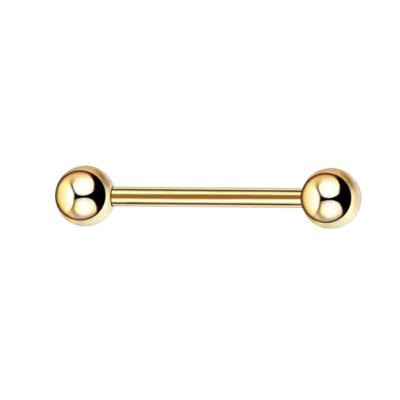 Tongpiercing Tepelpiercing Goudkleurig