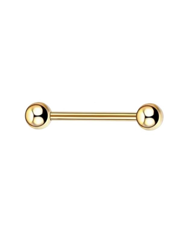 Tongpiercing Tepelpiercing Goudkleurig