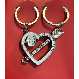 Set van 2 sleutelhangers With love from me to you