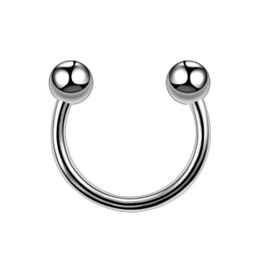 Hoefijzer Piercing Zilverkleurig Hoefijzer Piercing Zilverkleurig