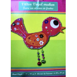 Hippe vogel, Vilten vogel maken Roze