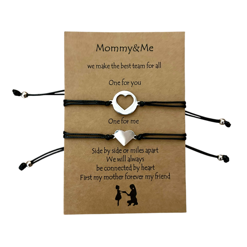 Moederdag, moeder en dochter armbandenset